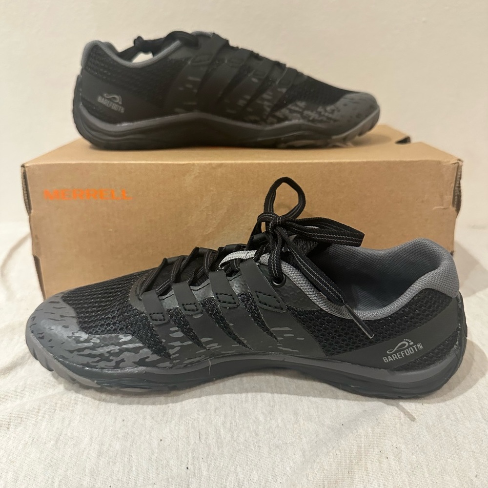 Merrell womens Trail Glove 5 Sneaker, Black,